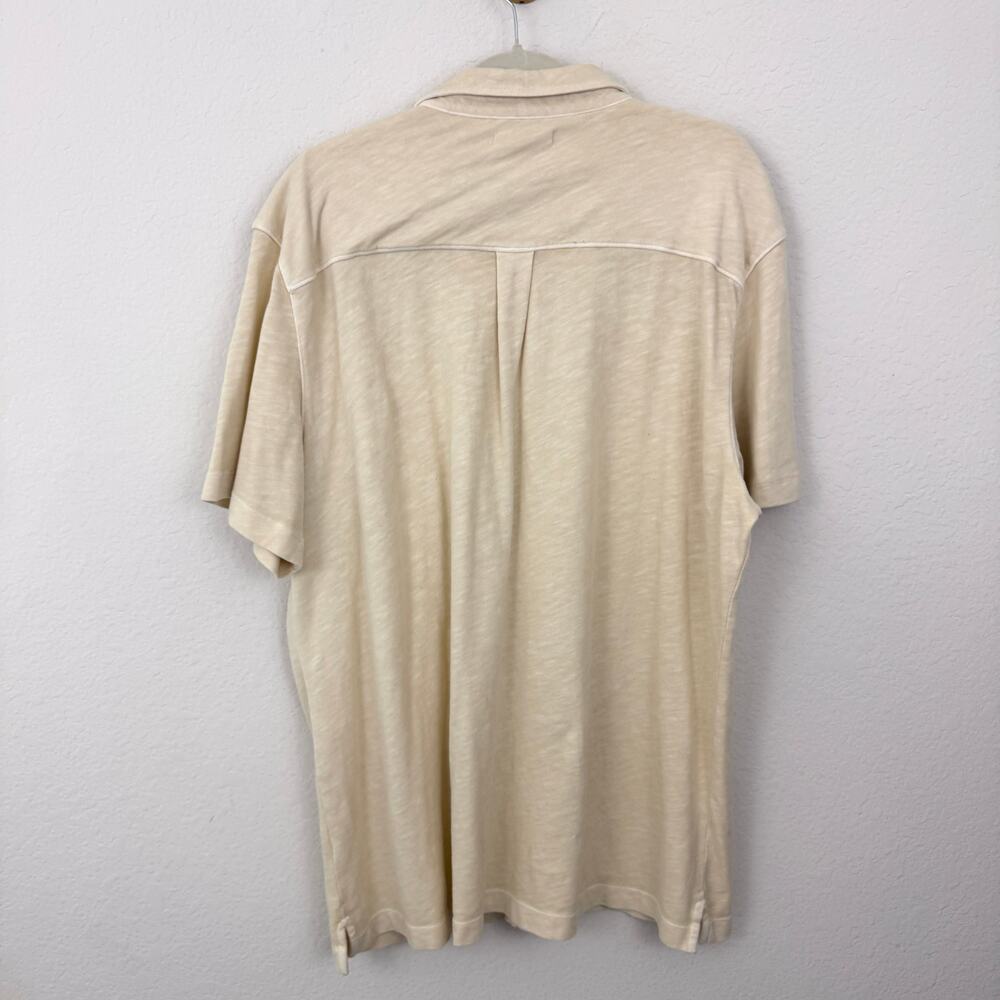 Marine Layer Mens Vintage Heavy Slub Button Down Shirt Sz XXL Casual Summer Sand - Picture 3 of 7